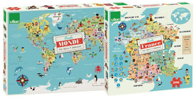 Puzzle éducatif Géographie Vilac
